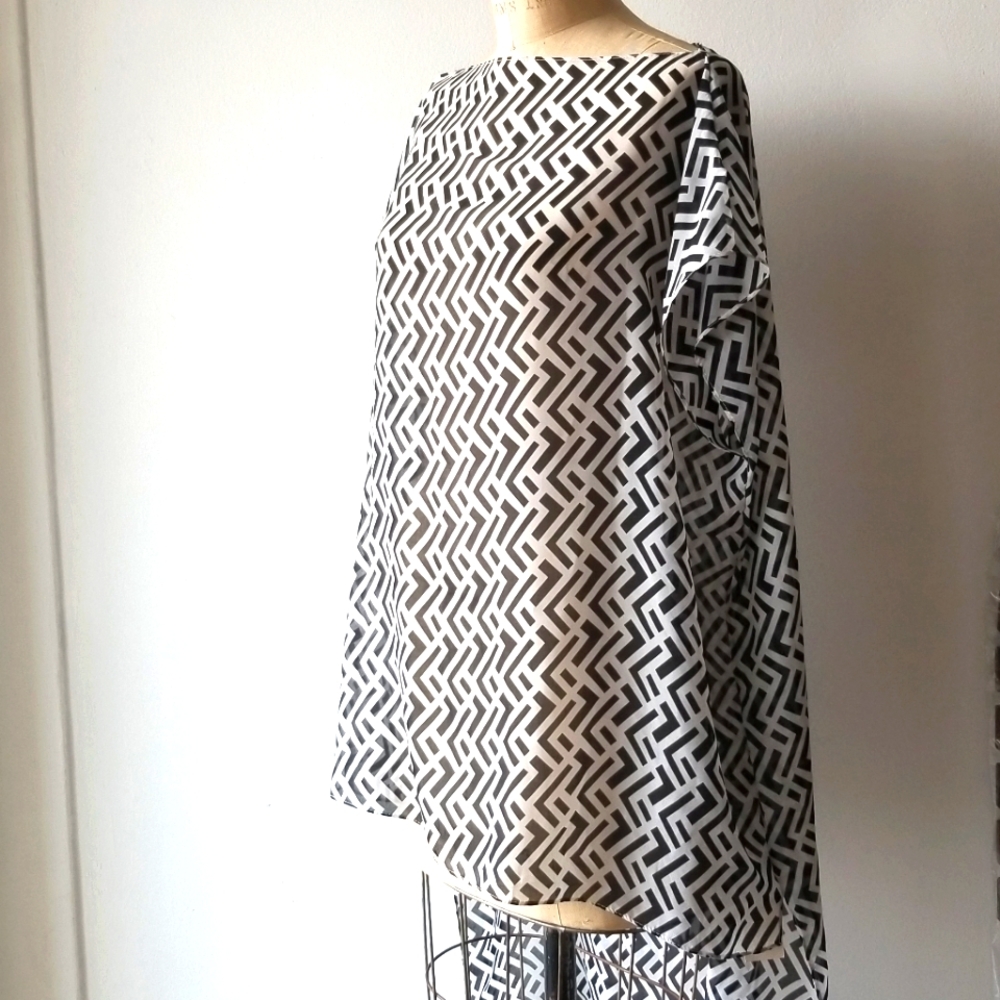 NEW Sheer Top, Tunic, Coverup ONE Sz